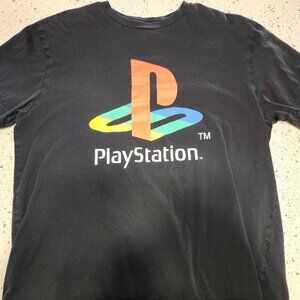 Playstation T-shirt PS1 Mens Large